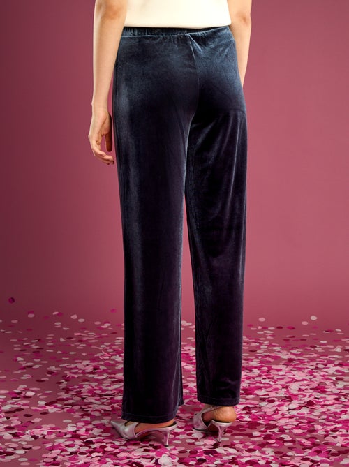 Pantalon large en velours - Kiabi