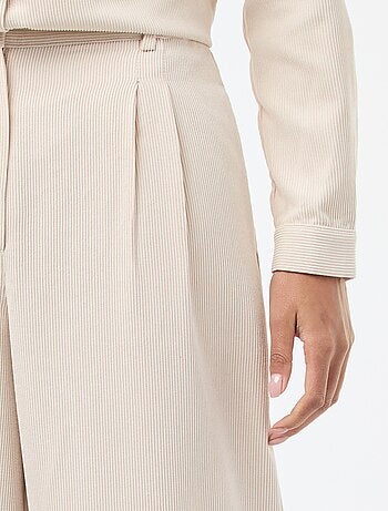 Pantalon large en velours côtelé