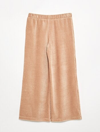 Pantalon large en velours côtelé