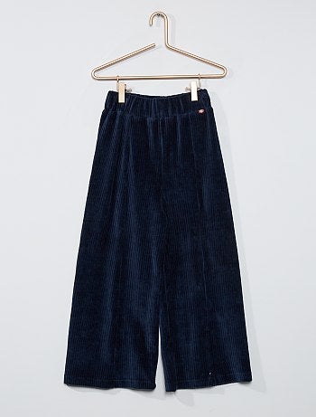 Pantalon large en velours côtelé