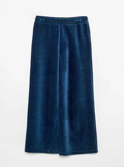 Pantalon large en velours côtelé - Kiabi