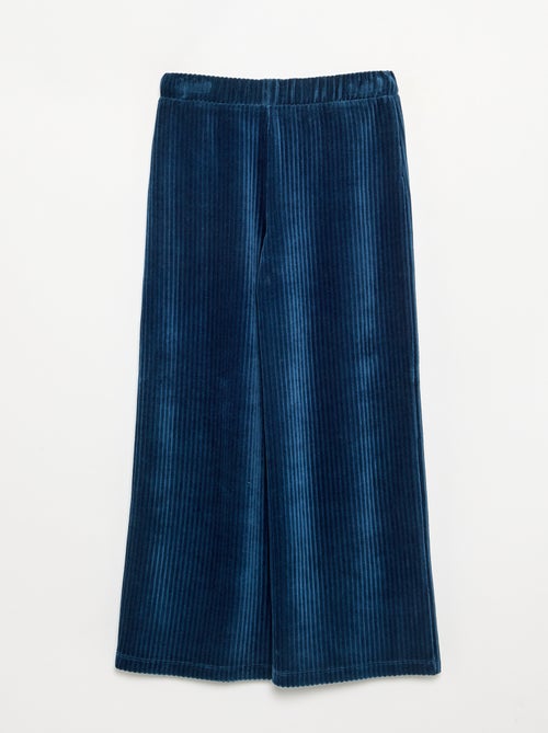 Pantalon large en velours côtelé - Kiabi