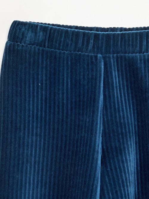 Pantalon large en velours côtelé - Kiabi