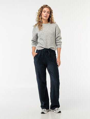Pantalon large en velours côtelé