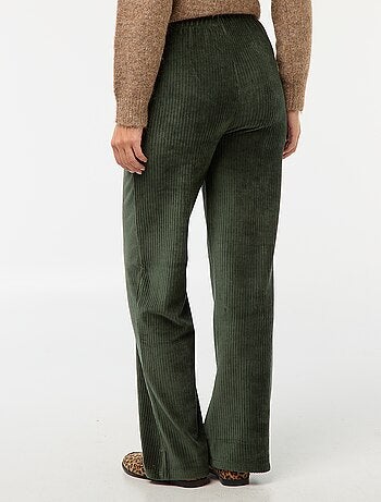 Pantalon large en velours côtelé