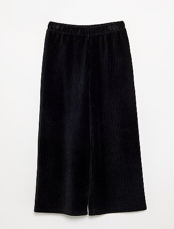 Pantalon large en velours côtelé