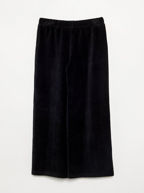 Pantalon large en velours côtelé - Kiabi