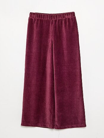 Pantalon large en velours côtelé