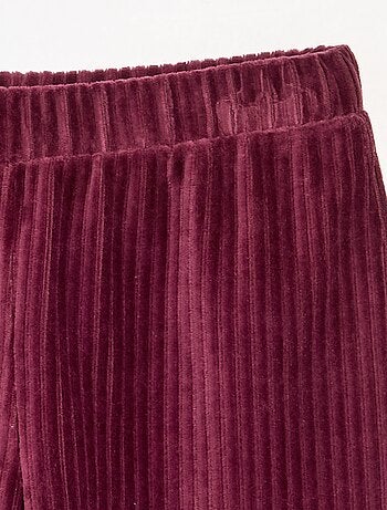 Pantalon large en velours côtelé