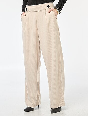 Pantalon large en velours uni 'JDY'