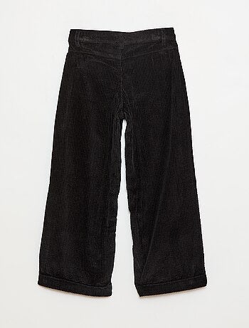 Pantalon large en velours uni