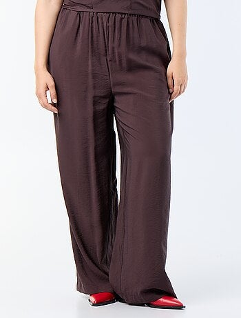 Pantalon large en viscose fluide
