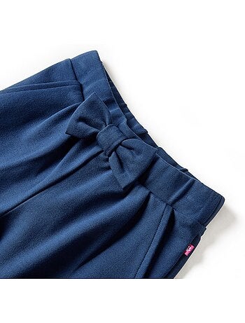 Pantalon large enfant viscose ceinture élastique nœud - vidaxl