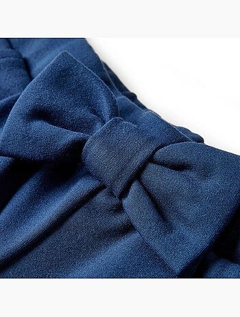 Pantalon large enfant viscose ceinture élastique nœud - vidaxl