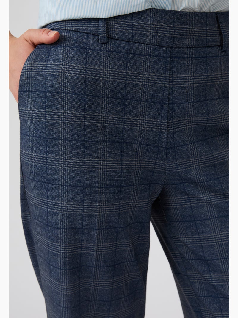 Pantalon large enfilable maille jacquard - Damart Gris - Kiabi