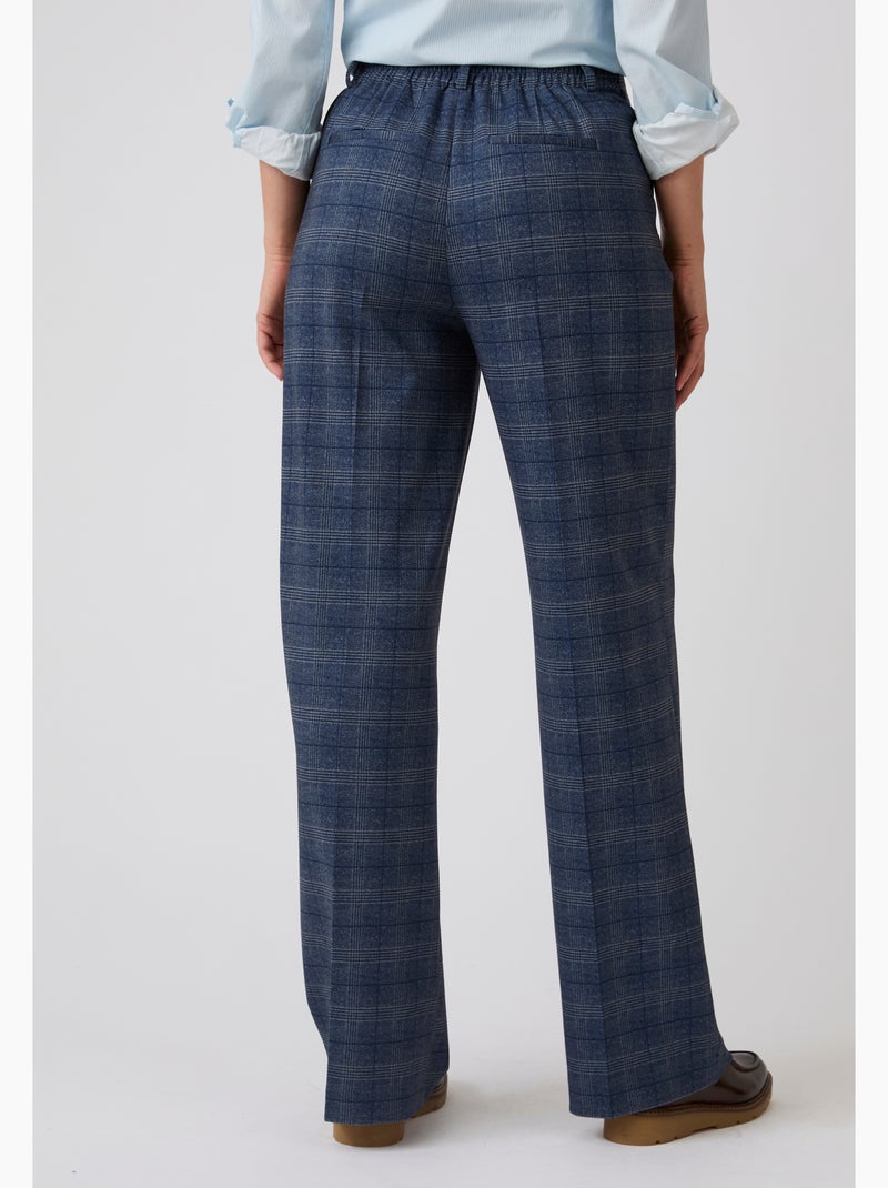 Pantalon large enfilable maille jacquard - Damart Gris - Kiabi