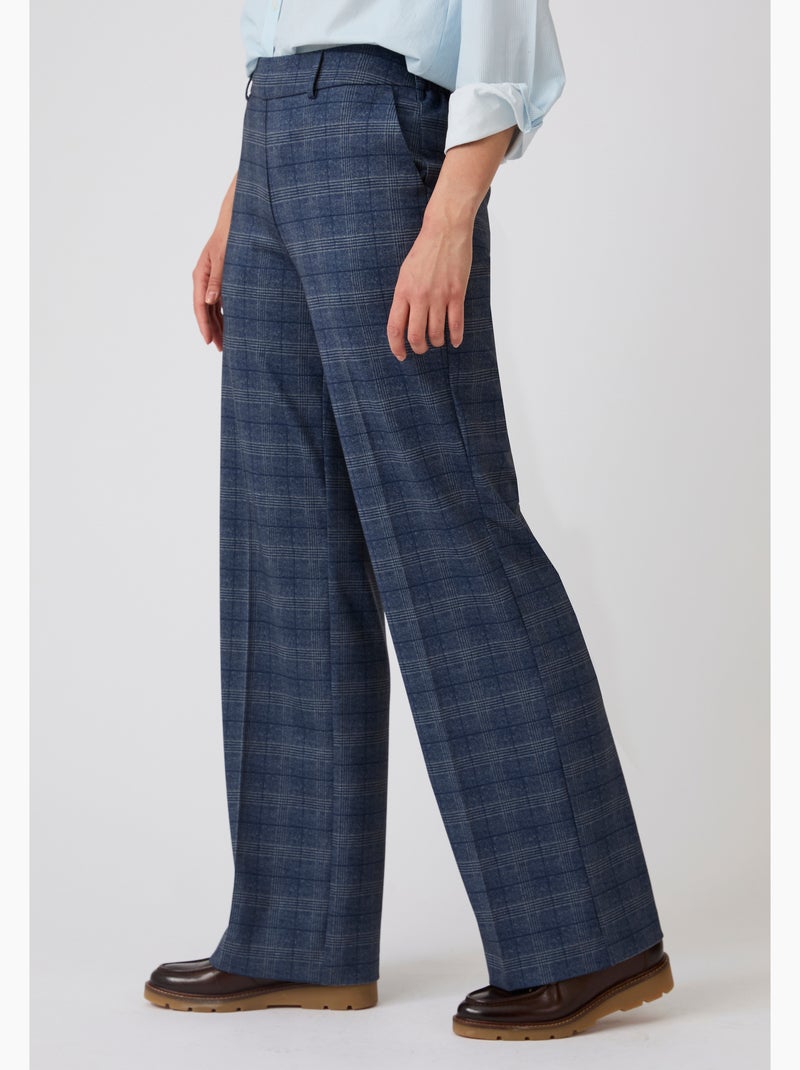 Pantalon large enfilable maille jacquard - Damart Gris - Kiabi
