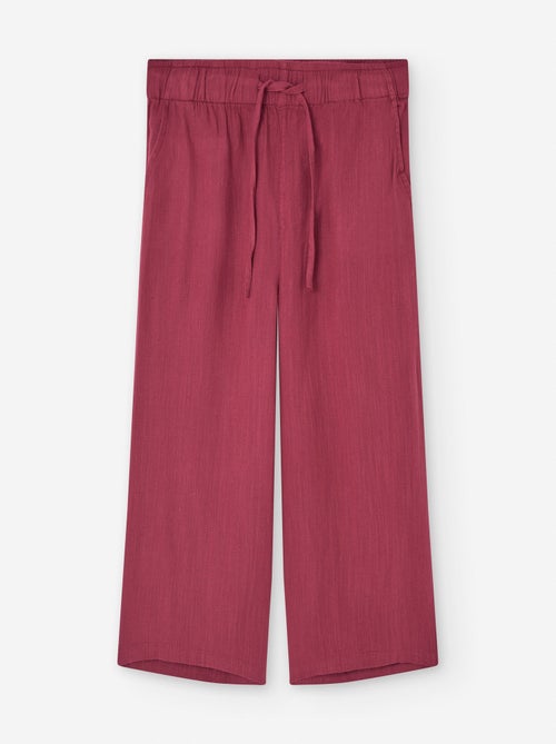 Pantalon Large et Droit avec Cordon - Kiabi