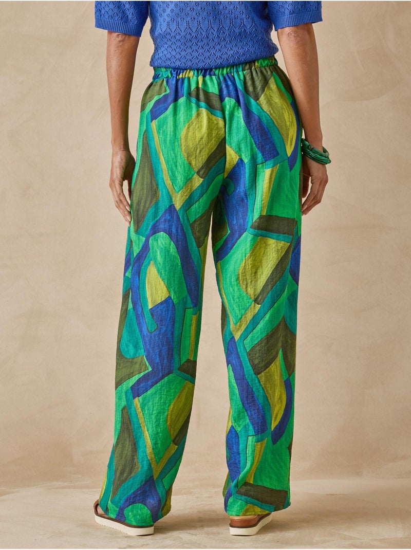 Pantalon large et fluide - DAXON Vert - Kiabi