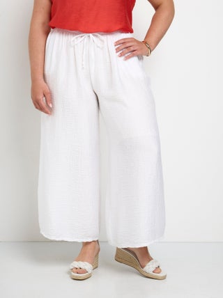 Pantalon large et fluide en lyocell