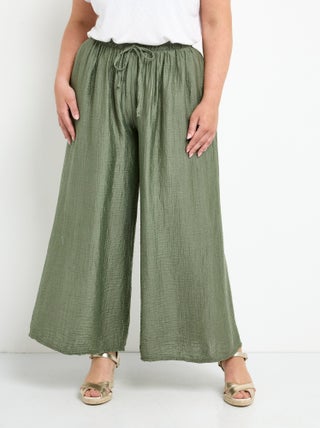Pantalon large et fluide en lyocell