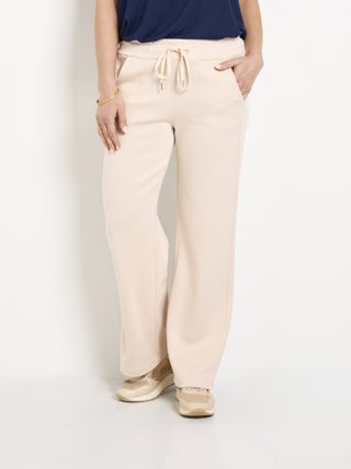 Pantalon large et fluide en maille douce