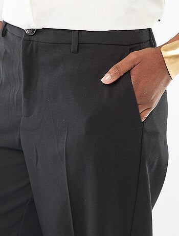 Pantalon large femme à taille haute