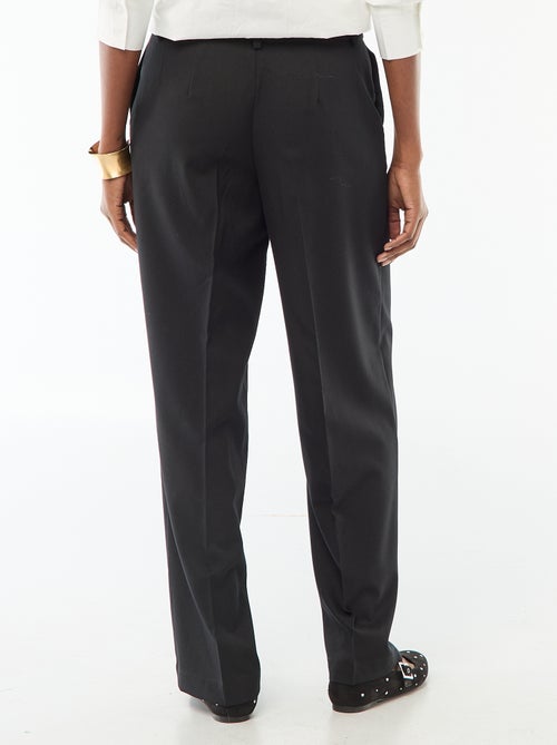 Pantalon large femme à taille haute - Kiabi
