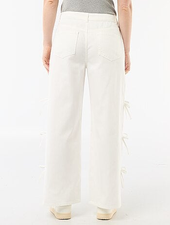 Pantalon large femme à taille standard