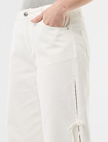 Pantalon large femme à taille standard