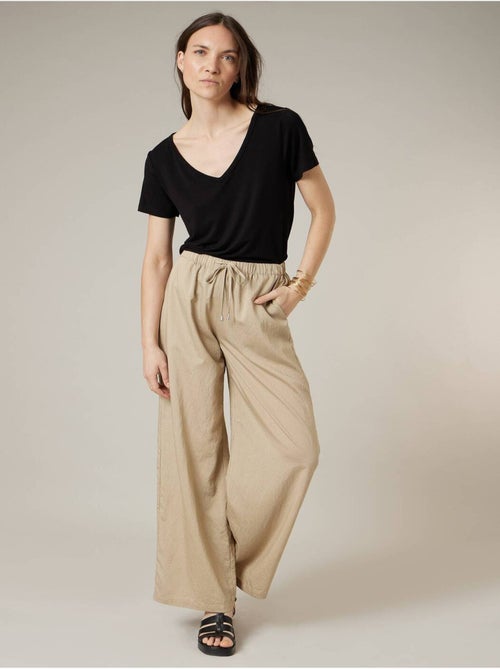 Pantalon large femme 'Deeluxe' - Kiabi