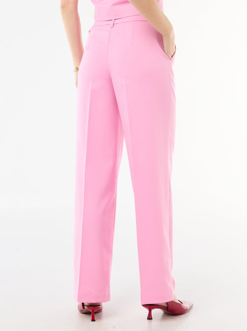 Pantalon large femme en chaîne et trame - Kiabi Pantalon large femme en chaîne et trame - Kiabi