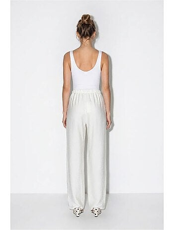 Pantalon large femme en crêpe lucci