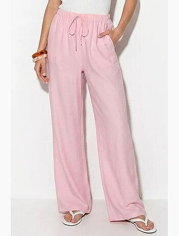 Pantalon large femme en crêpe lucci
