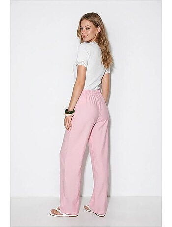 Pantalon large femme en crêpe lucci