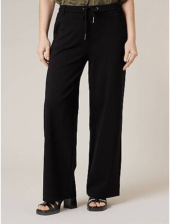 Pantalon large femme en interlock 'Deeluxe'
