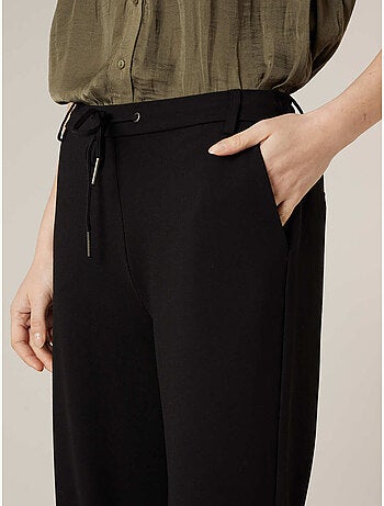 Pantalon large femme en interlock 'Deeluxe'
