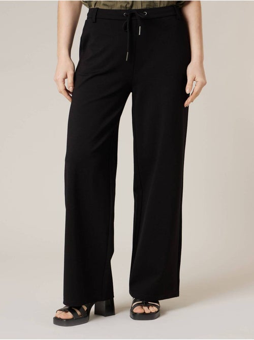 Pantalon large femme en interlock 'Deeluxe' - Kiabi