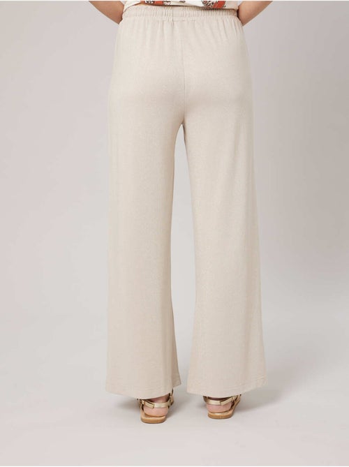Pantalon large femme en jersey lurex 'Deeluxe' - Kiabi