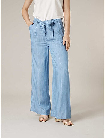 Pantalon large femme en lyocell 'Deeluxe'