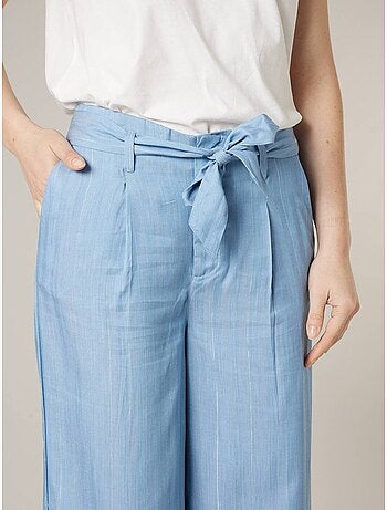 Pantalon large femme en lyocell 'Deeluxe'