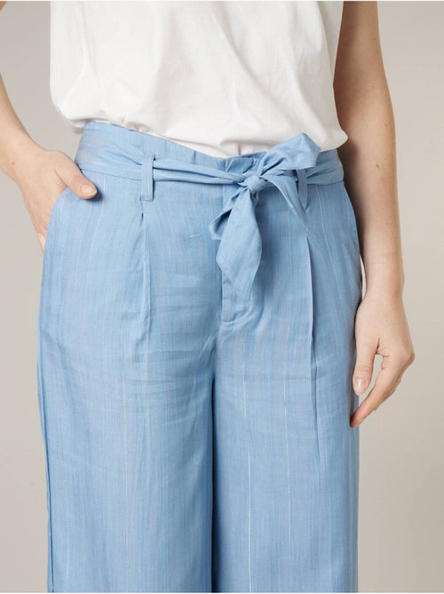 Pantalon large femme en lyocell 'Deeluxe' - Kiabi