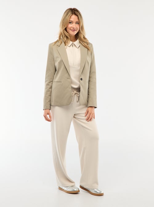 Pantalon large femme en maille lourde - Kiabi Pantalon large femme en maille lourde - Kiabi