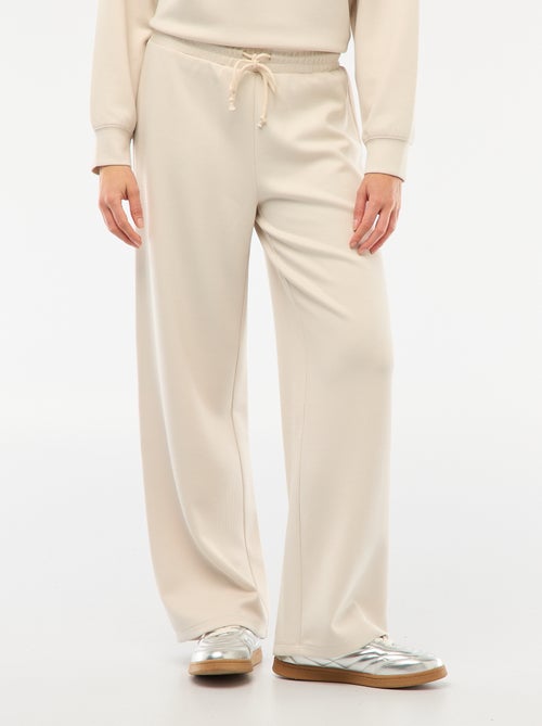 Pantalon large femme en maille lourde - Kiabi Pantalon large femme en maille lourde - Kiabi