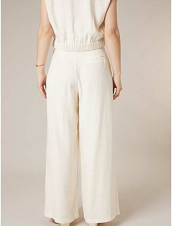 Pantalon large femme en matière fluide 'Deeluxe'