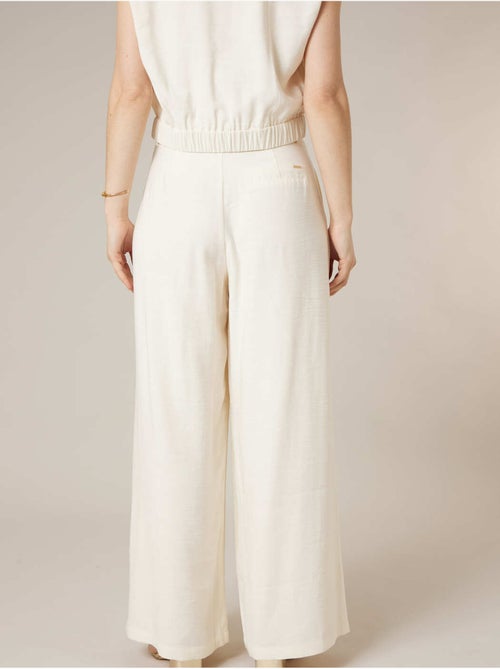 Pantalon large femme en matière fluide 'Deeluxe' - Kiabi