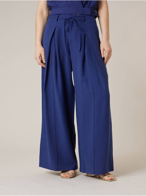 Pantalon large femme en matière fluide 'Deeluxe' - Kiabi