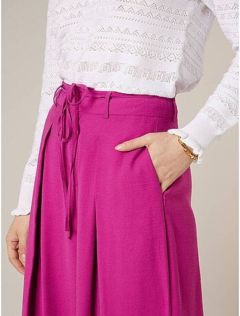 Pantalon large femme en matière fluide 'Deeluxe'