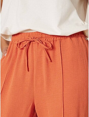 Pantalon large femme en matière fluide 'Deeluxe'