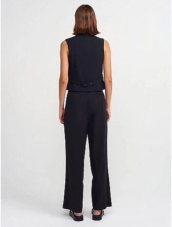 Pantalon large femme en tencel avec taille à cordon dilvin